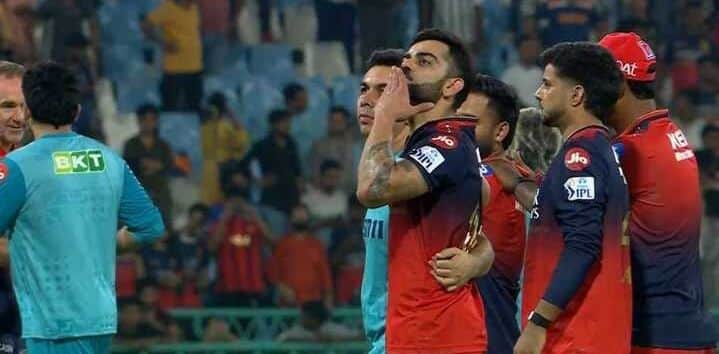 [WATCH] Anushka Sharma and Virat Kohli Share Flying Kisses After RCB’s Big Win in IPL 2025