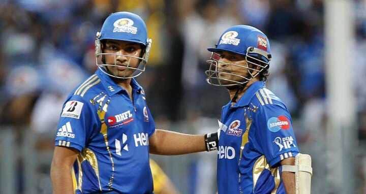 Rohit and Sachin reacts